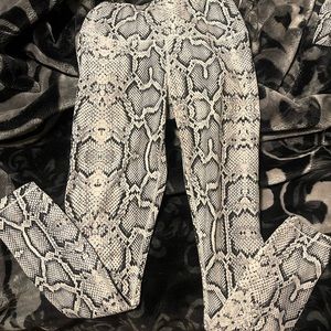 Varley snake print legging and bra set